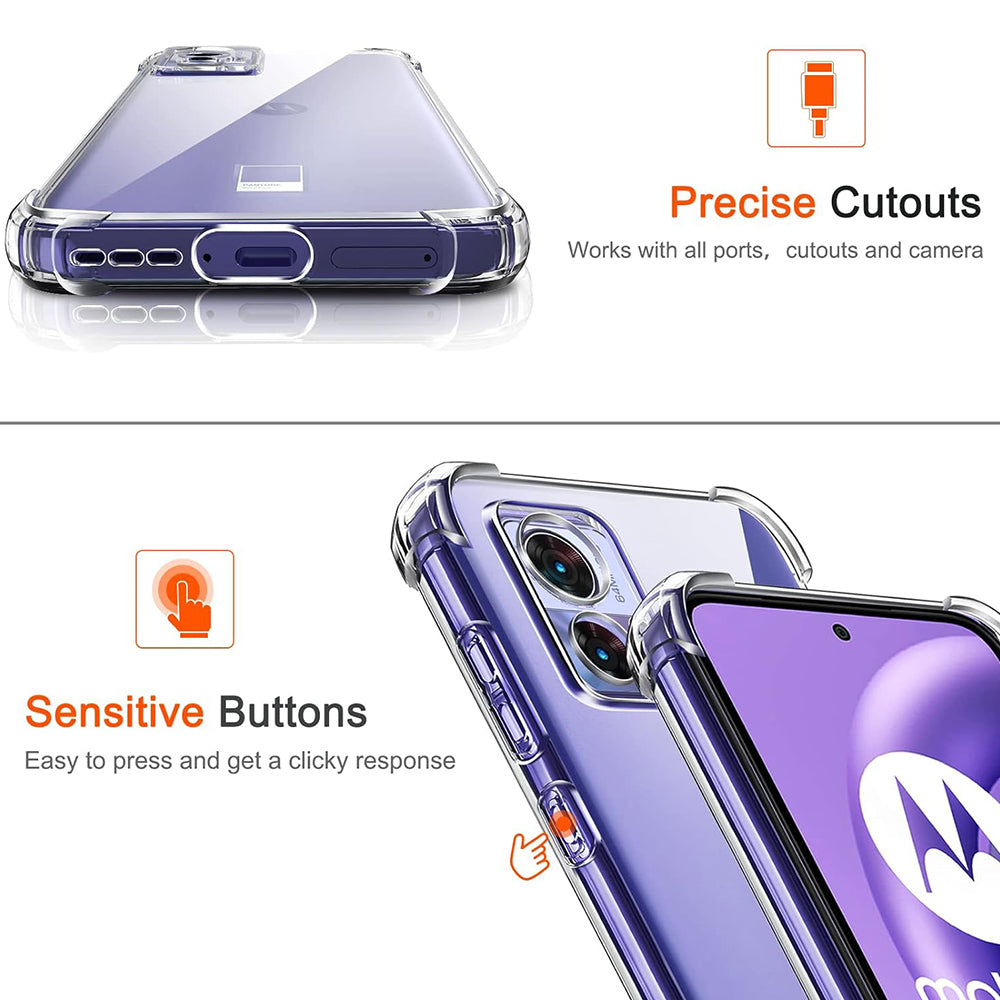 Etui na Motorola Edge 30 Neo, Techsuit, Shockproof Clear, Przezroczyste