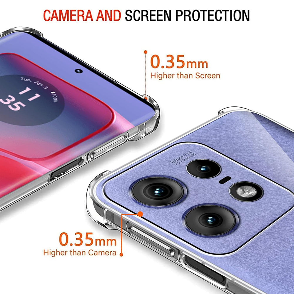 Etui na Motorola Edge 50 Pro, Techsuit, Shockproof Clear, Przezroczyste
