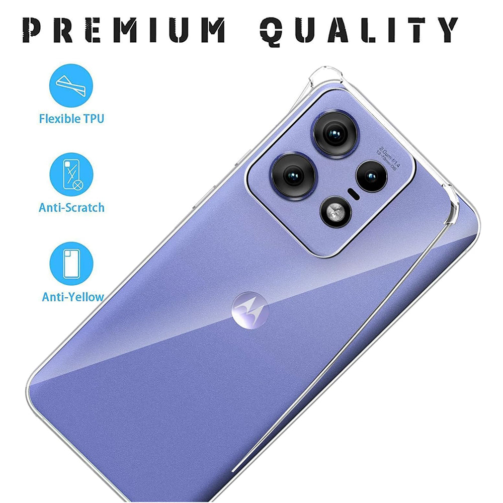 Etui na Motorola Edge 50 Pro, Techsuit, Shockproof Clear, Przezroczyste