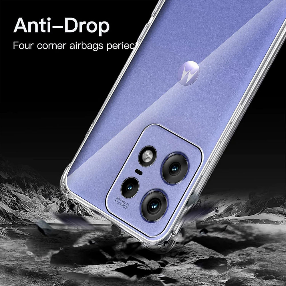 Etui na Motorola Edge 50 Pro, Techsuit, Shockproof Clear, Przezroczyste