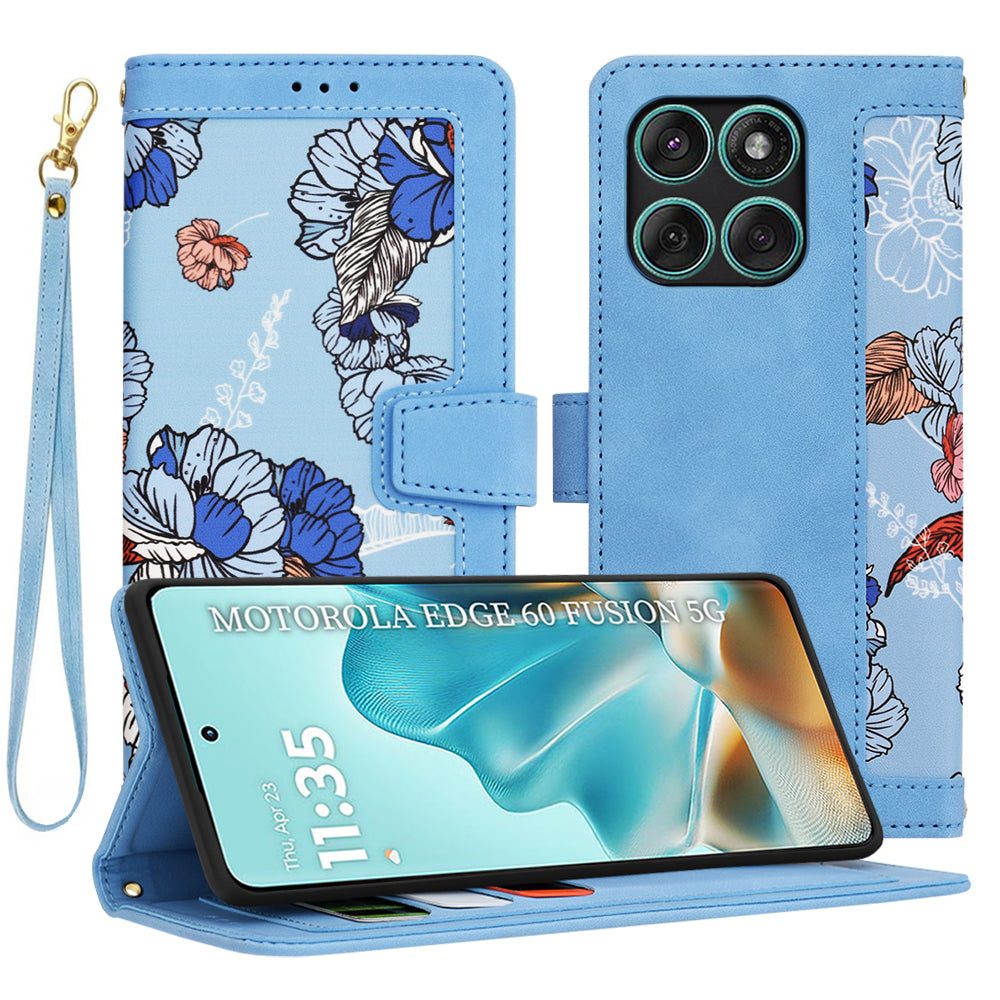 Etui na Motorola Edge 60 Fusion / Edge 60, Techsuit, FlipCraft, Niebieski