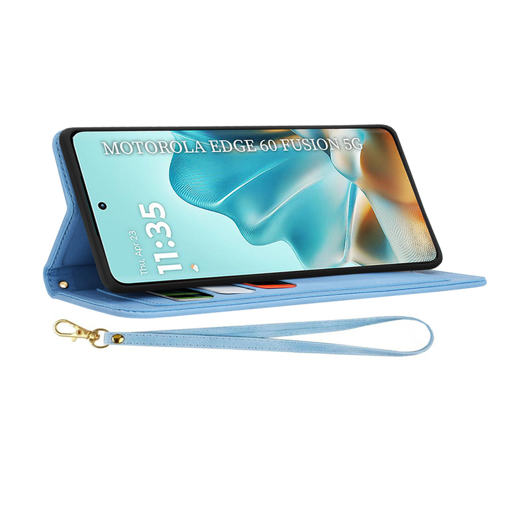 Etui na Motorola Edge 60 Fusion / Edge 60, Techsuit, FlipCraft, Niebieski