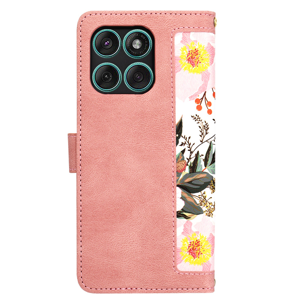 Etui na Motorola Edge 60 Fusion / Edge 60, Techsuit, FlipCraft, różowe