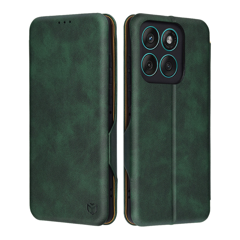 Etui na Motorola Edge 60 Fusion / Edge 60, Techsuit, Safe Wallet Plus, Zielony