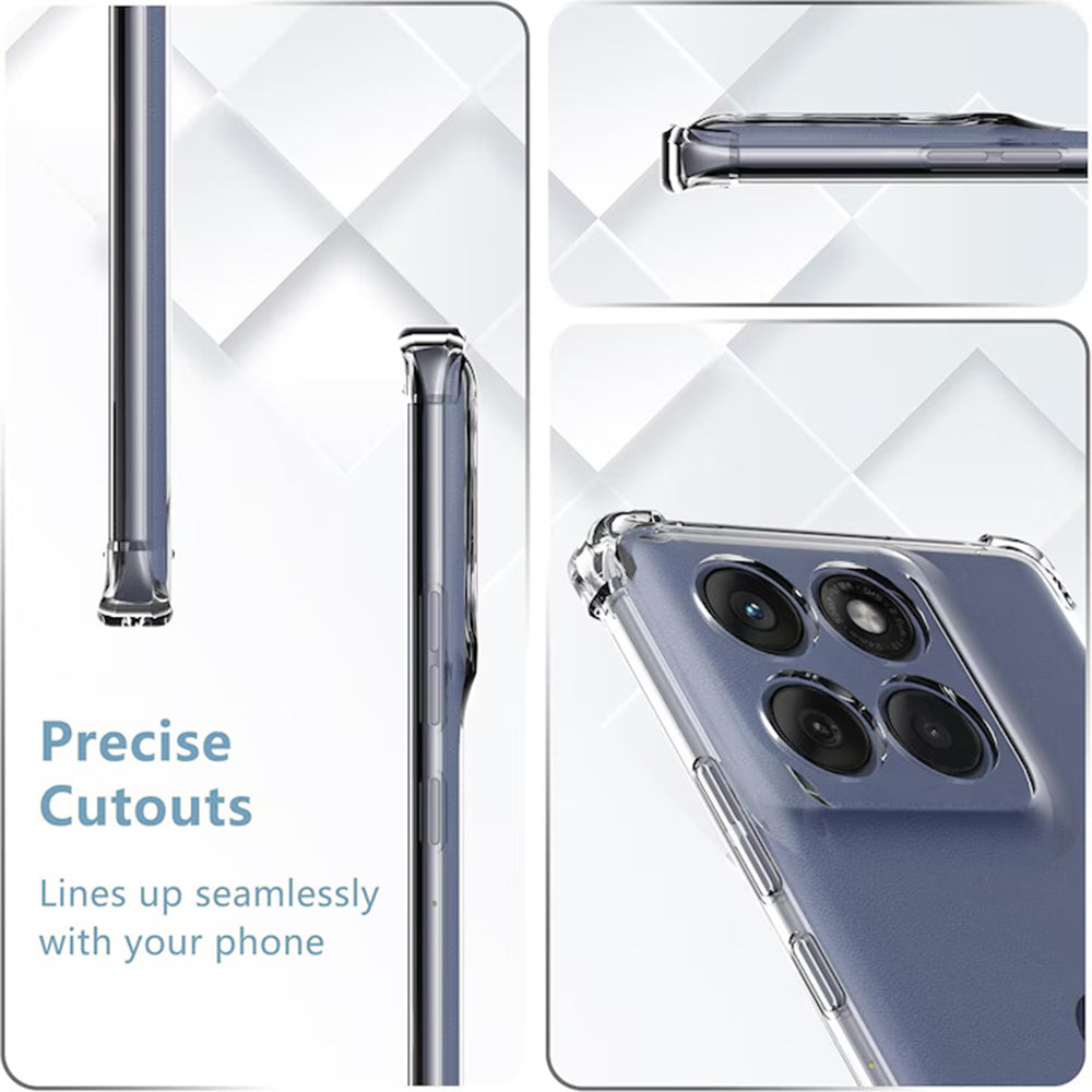 Etui na Motorola Edge 60 Fusion / Edge 60, Techsuit, Shockproof Clear, Przezroczyste