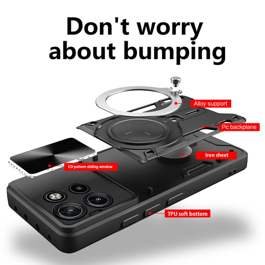 Etui na Motorola Edge 60 Neo / Edge 50 Neo, Techsuit, CamGuard Pro, Czarne