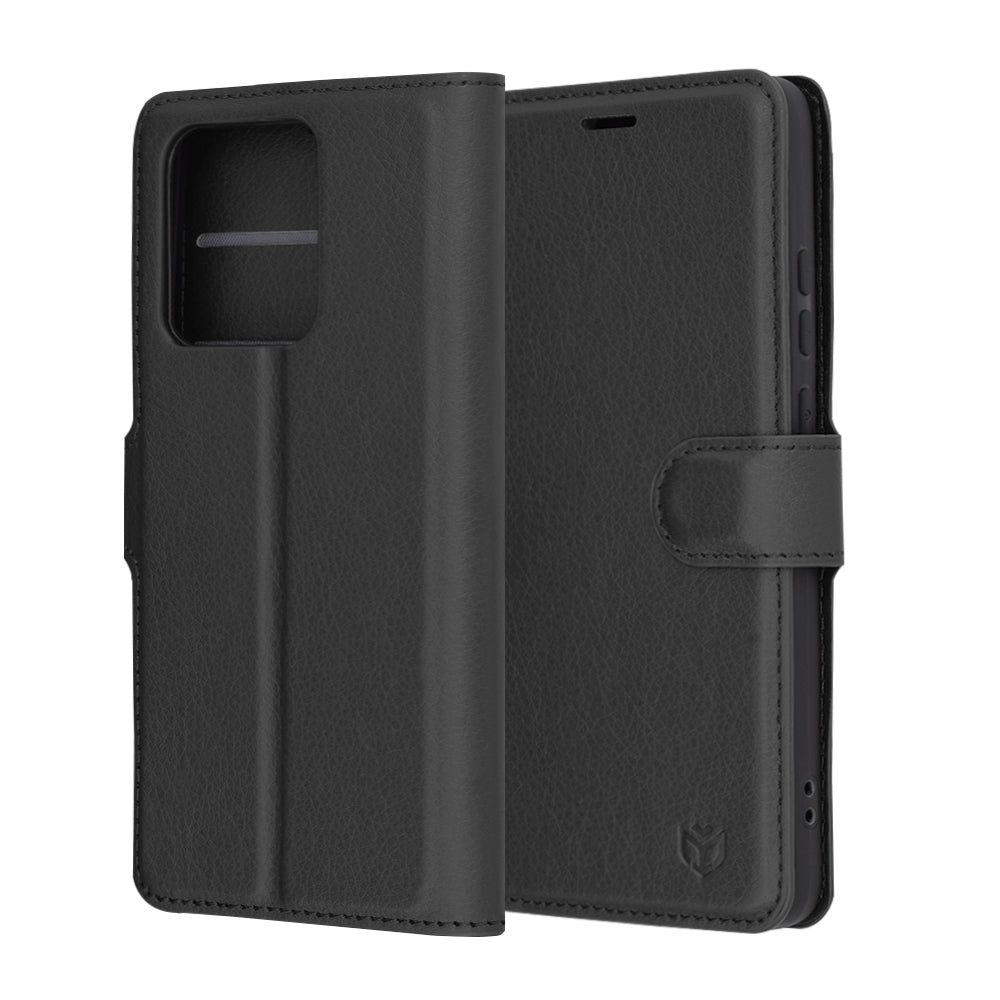 Etui na Motorola Edge 60 Neo / Edge 50 Neo, Techsuit, Leather Folio, Czarne