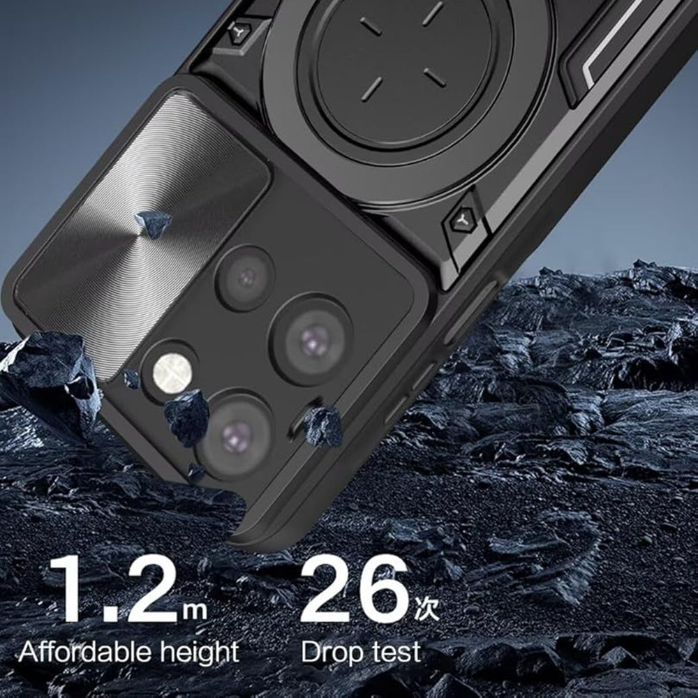 Etui na Motorola Edge 70 Fusion, Techsuit, CamGuard Pro, Niebieskie
