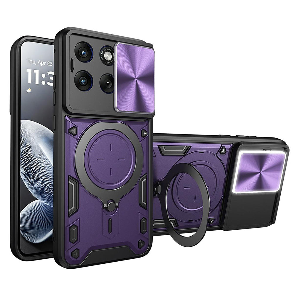 Etui na Motorola Edge 70 Fusion, Techsuit, CamGuard Pro, Fioletowy