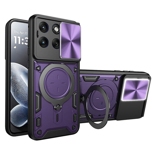 Etui na Motorola Edge 70 Fusion, Techsuit, CamGuard Pro, Fioletowy