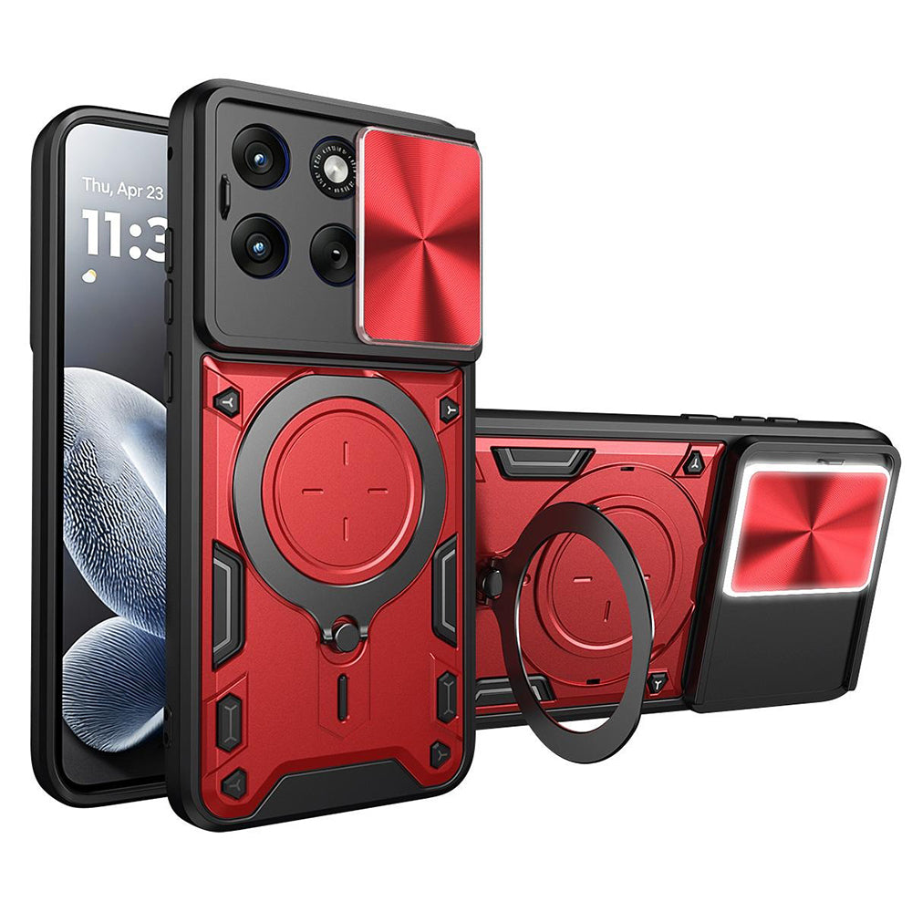 Etui na Motorola Edge 70 Fusion, Techsuit, CamGuard Pro, Czerwony