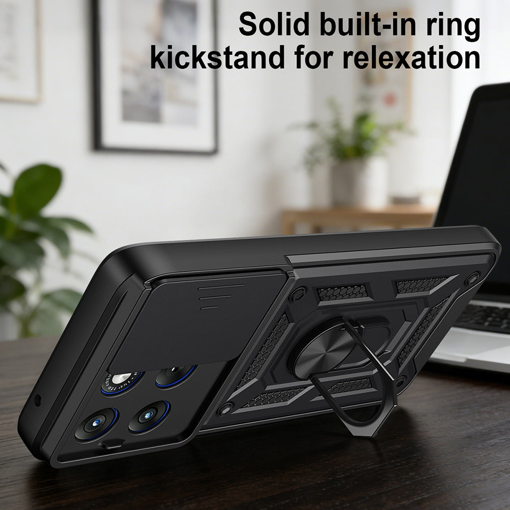 Etui na Motorola Edge 70 Fusion, Techsuit, CamShield, Czarne