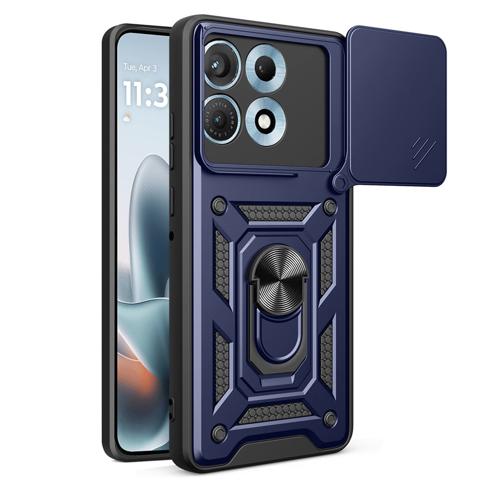 Case for Motorola Edge 70 Max, Techsuit, CamShield, Blue