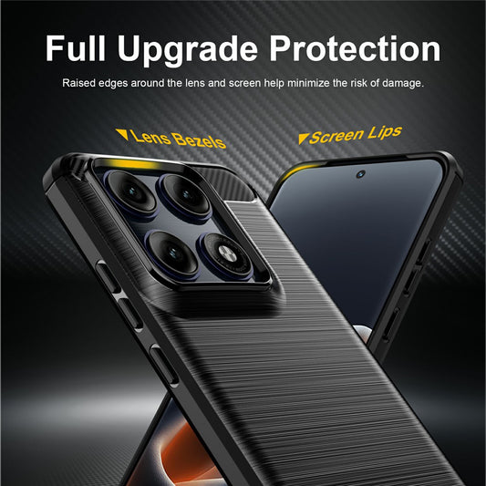 Etui na Motorola Edge 70 Pro, Techsuit, Carbon, Czarny