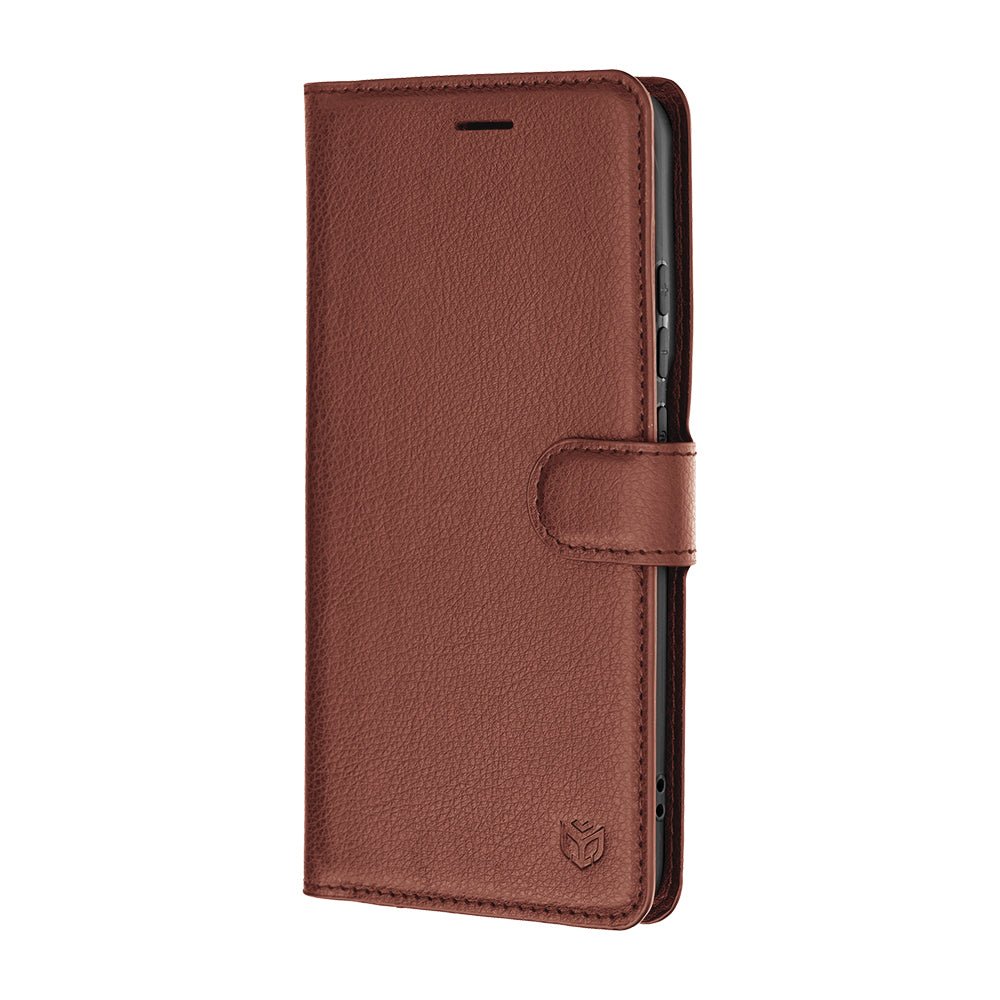 Etui na Motorola Edge 70 Pro, Techsuit, Leather Folio, Brązowe