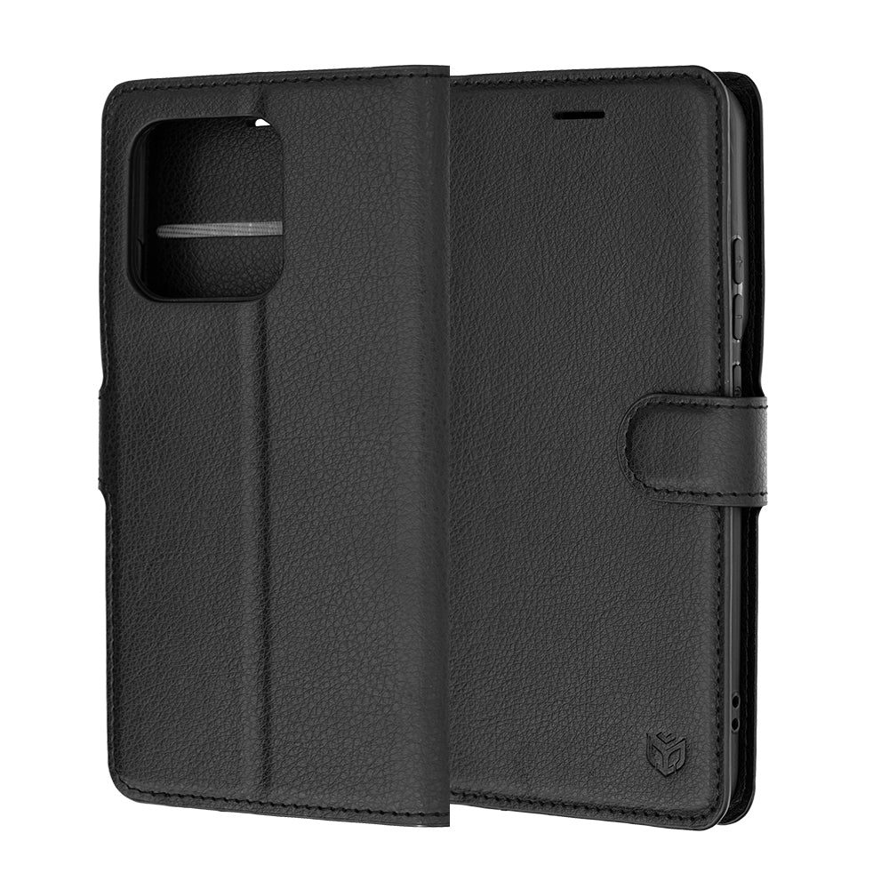 Etui na Motorola Edge 70 Pro, Techsuit, Leather Folio, czarne