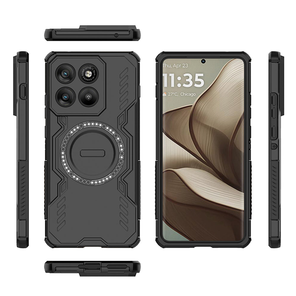 MagSafe Case for Motorola Edge 70, Techsuit, ArmorMag, Black