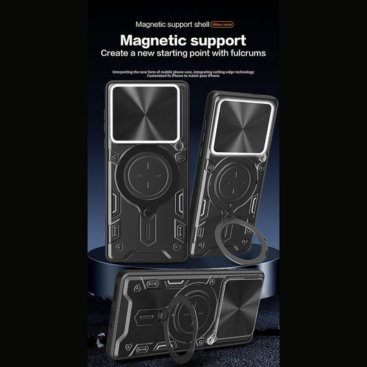 Etui na Motorola Edge 70, Techsuit, CamGuard Pro, Złoty Róż