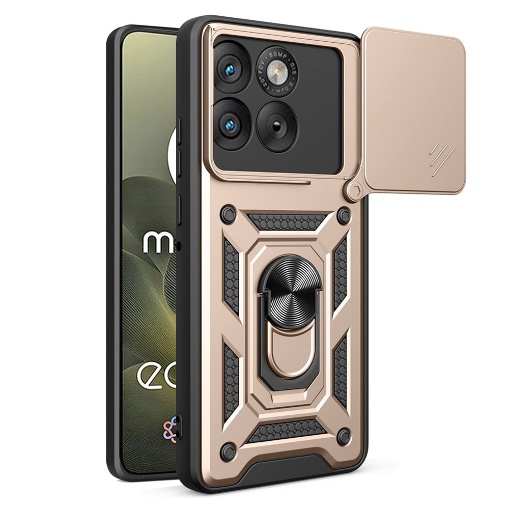 Etui na Motorola Edge 70, Techsuit, CamShield, Złote
