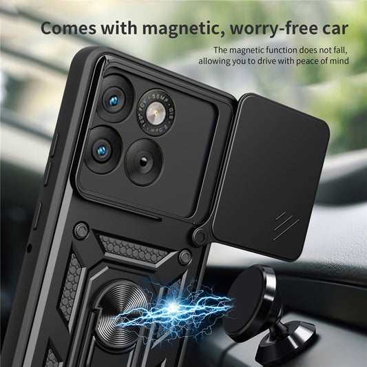 Etui na Motorola Edge 70, Techsuit, CamShield, Złote