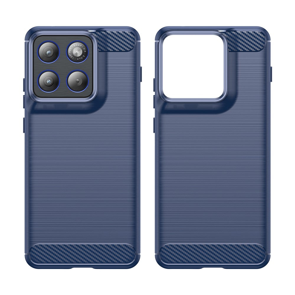 Case for Motorola Edge 70, Techsuit, Carbon, Blue