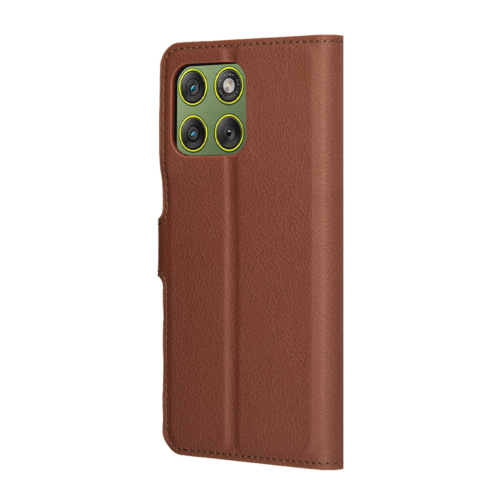 Etui na Motorola Edge 70, Techsuit, Leather Folio, Brązowy