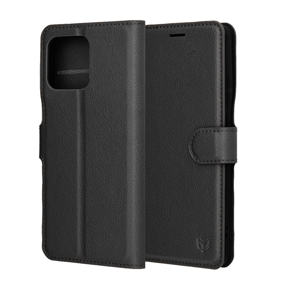 Etui na Motorola Edge 70, Techsuit, Leather Folio, Czarne