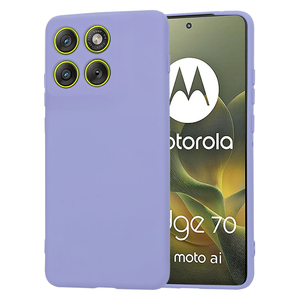 Etui na Motorola Edge 70, Techsuit, SoftFlex, Jasny Fiolet