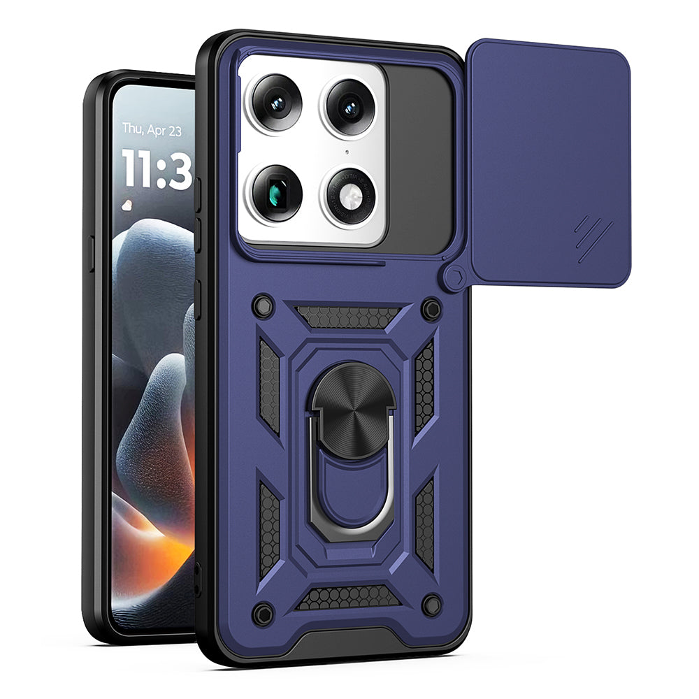 Etui na Motorola Edge 70 Ultra / Signature, Techsuit, CamShield, Niebieskie
