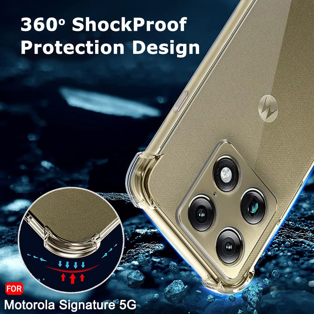 Etui na Motorola Edge 70 Ultra / Signature, Techsuit, Shockproof Clear, Przezroczyste