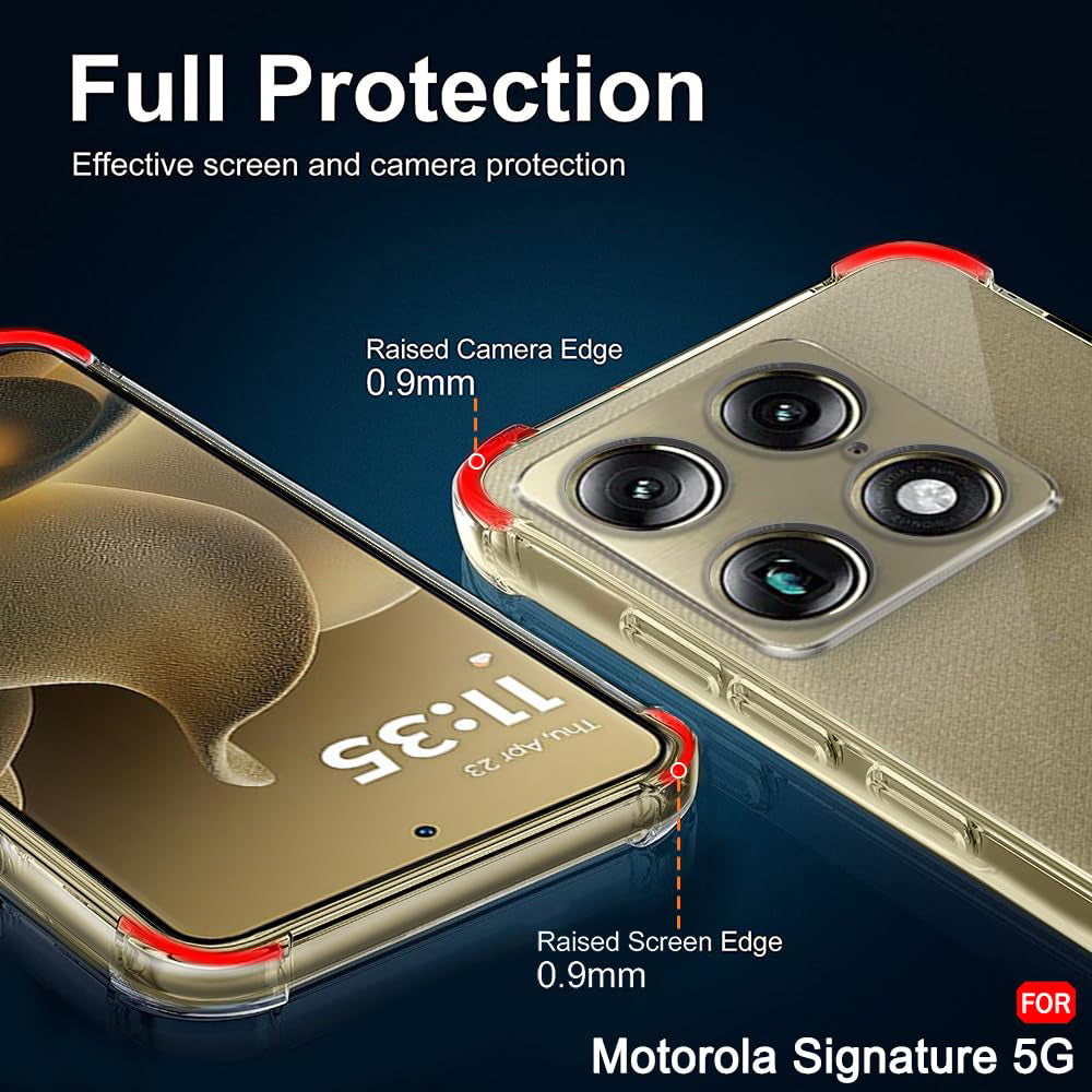 Etui na Motorola Edge 70 Ultra / Signature, Techsuit, Shockproof Clear, Przezroczyste