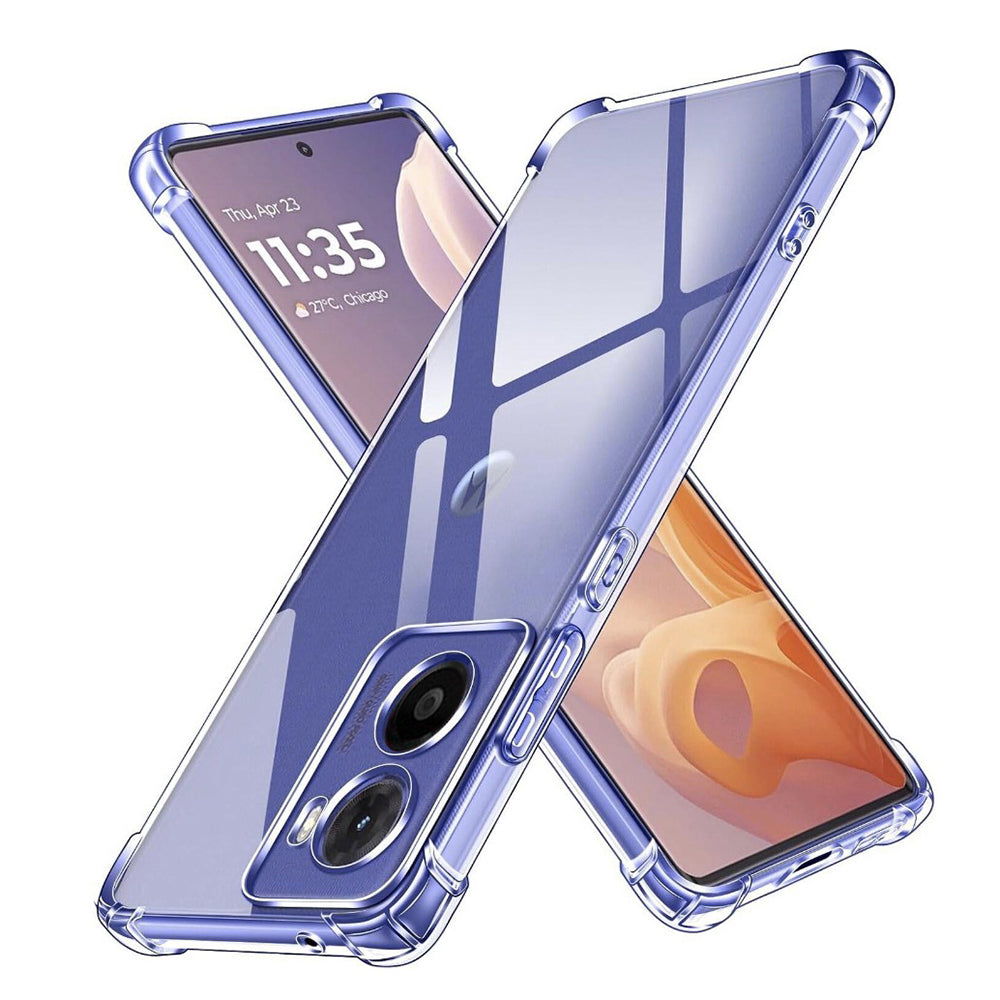 Etui na Motorola Moto E15 / G05, Techsuit, odporne na wstrząsy, przezroczyste