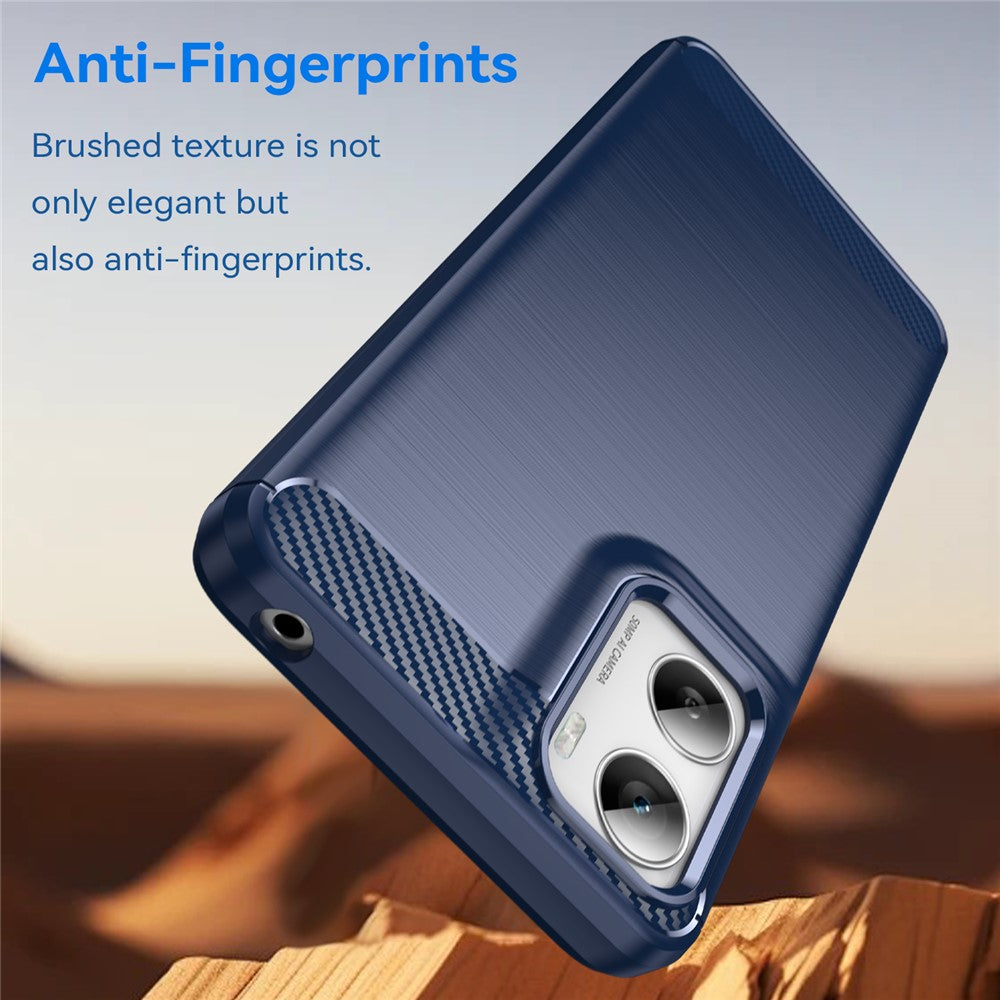 Etui na Motorola Moto G06 Power / G06, Techsuit, Carbon, Niebieskie