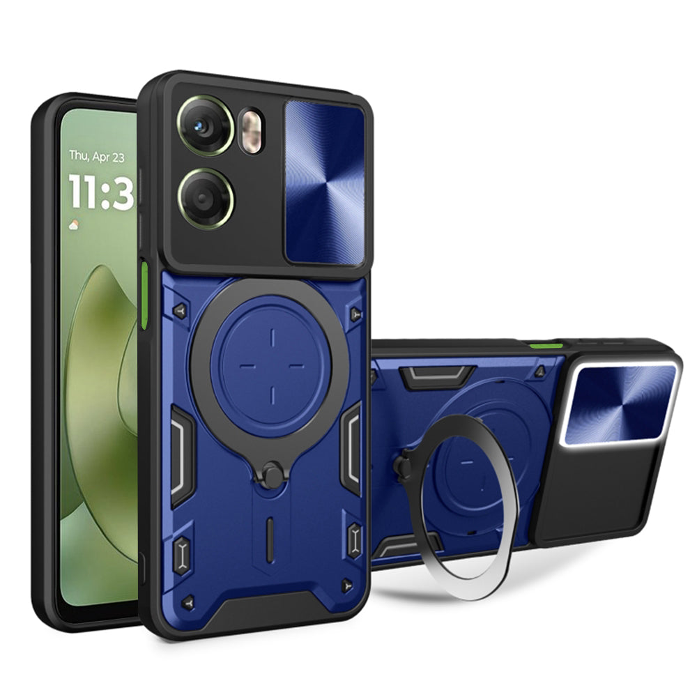 Etui na Motorola Moto G06, Techsuit, CamGuard Pro, Niebieskie