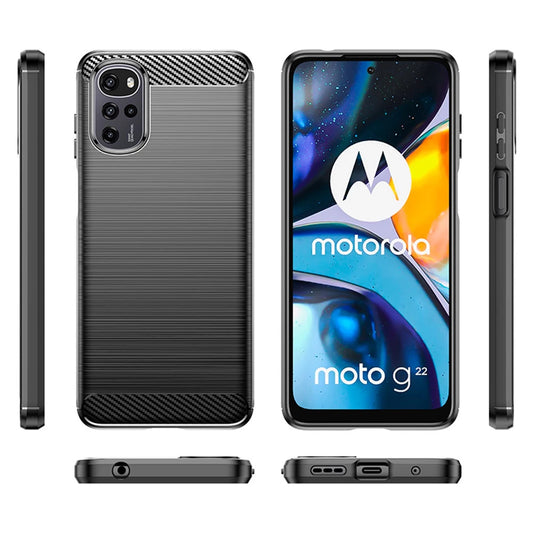 Etui na Motorola Moto G22, Techsuit, Carbon, Czarny
