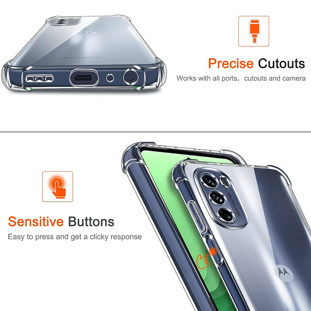 Etui na Motorola Moto G31 / G41, Techsuit, Shockproof Clear, Przezroczyste