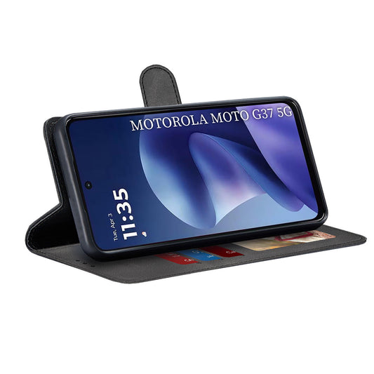 Etui do Motorola Moto G47 / G37 Power / G37, Techsuit, Diary Book, czarne