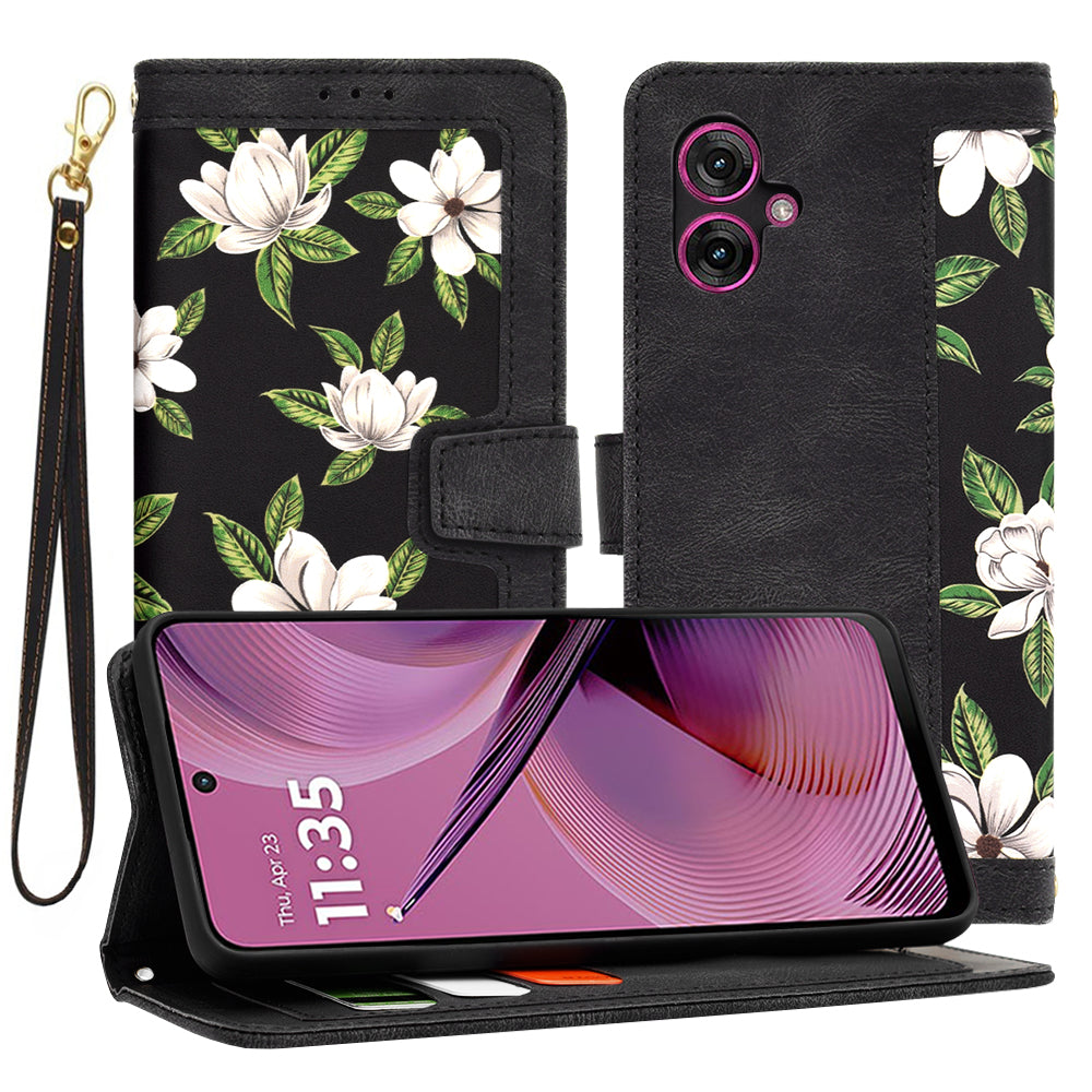 Etui na Motorola Moto G55, Techsuit, FlipCraft, czarne