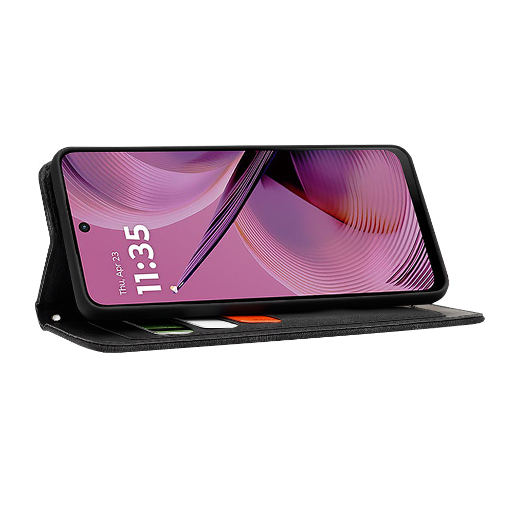 Etui na Motorola Moto G55, Techsuit, FlipCraft, czarne