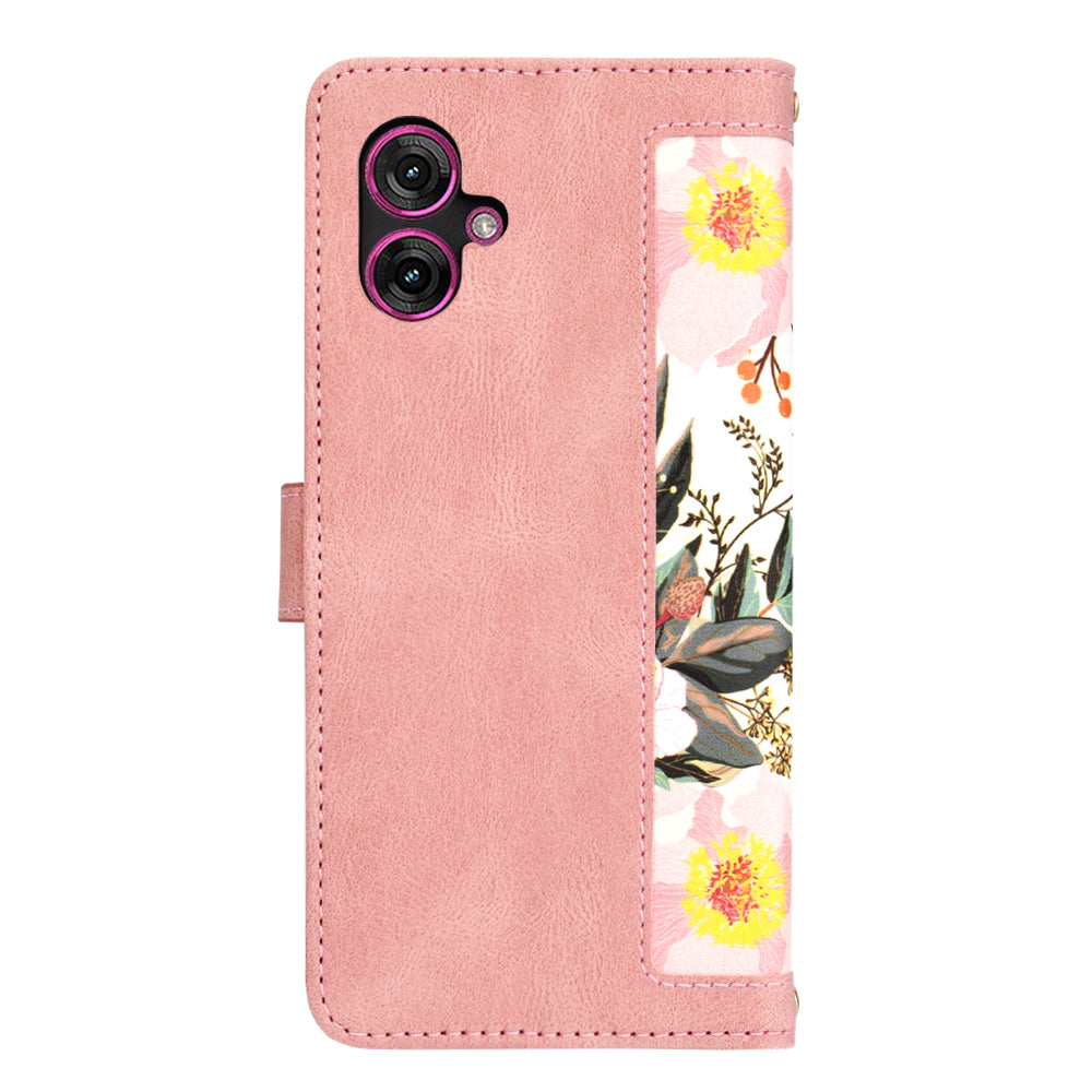 Etui na Motorola Moto G55, Techsuit, FlipCraft, Różowe