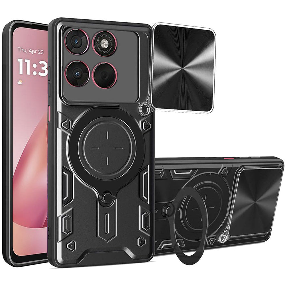 Case for Motorola Moto G67 Power / G57 Power, Techsuit, CamGuard Pro, Black
