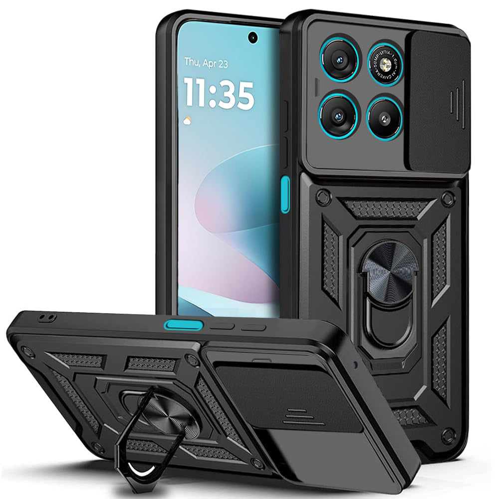 Etui na Motorola Moto G67 Power / G57 Power, Techsuit, CamShield, Czarne
