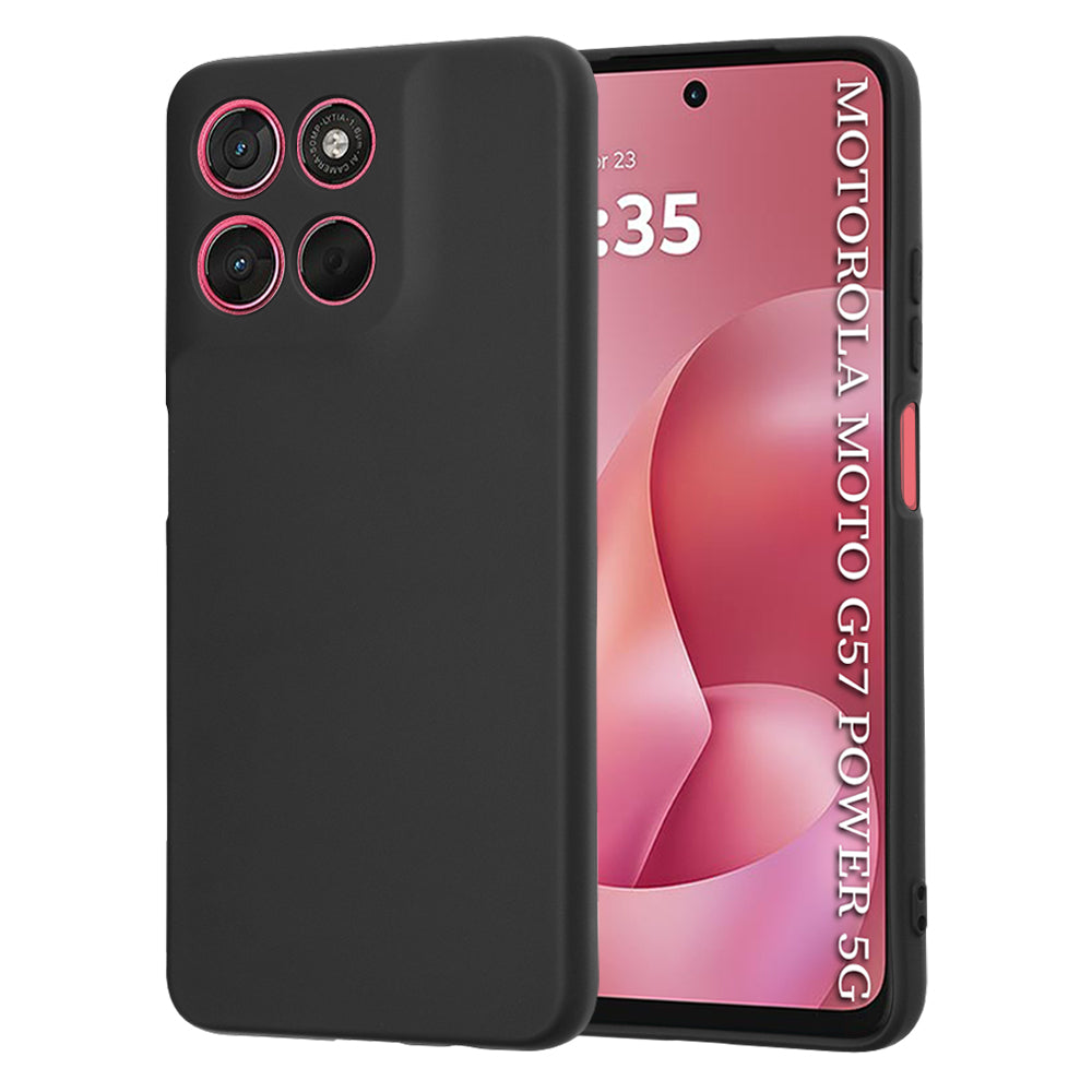 Etui na Motorola Moto G67 Power / G57 Power, Techsuit, SoftFlex, Czarne