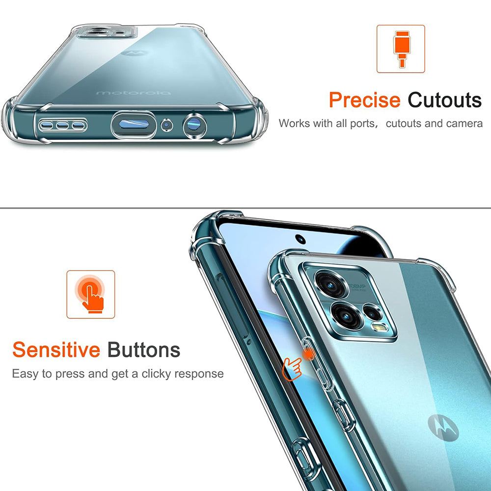 Etui na Motorola Moto G72, Techsuit, Shockproof Clear, Przezroczyste