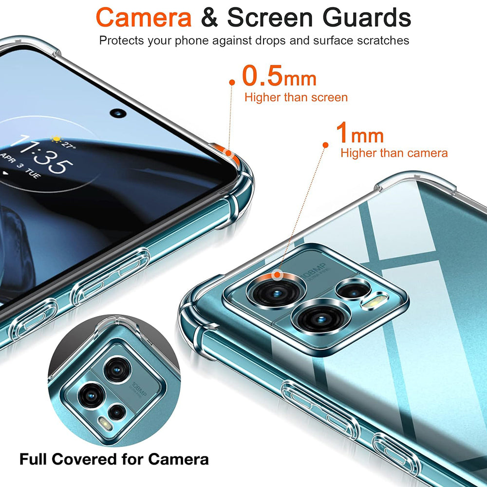 Etui na Motorola Moto G72, Techsuit, Shockproof Clear, Przezroczyste