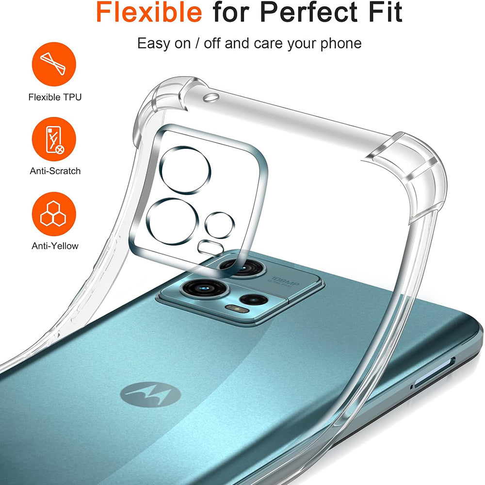 Etui na Motorola Moto G72, Techsuit, Shockproof Clear, Przezroczyste