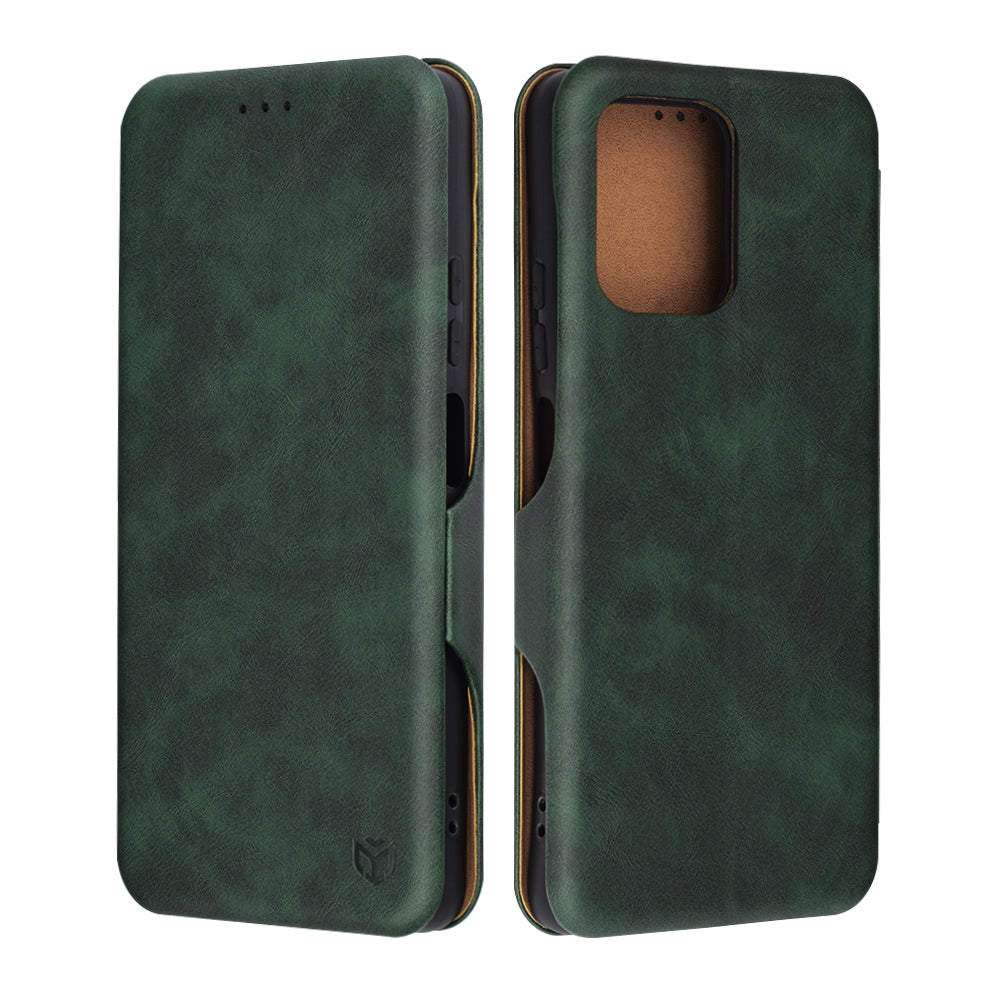 Etui na Motorola Moto G75, Techsuit, Safe Wallet Plus, Zielony