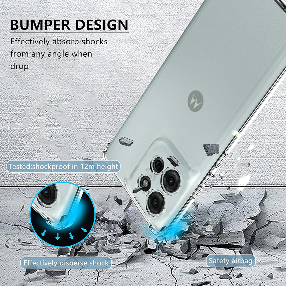 Etui na Motorola Moto G75, Techsuit, Shockproof Clear, Przezroczyste