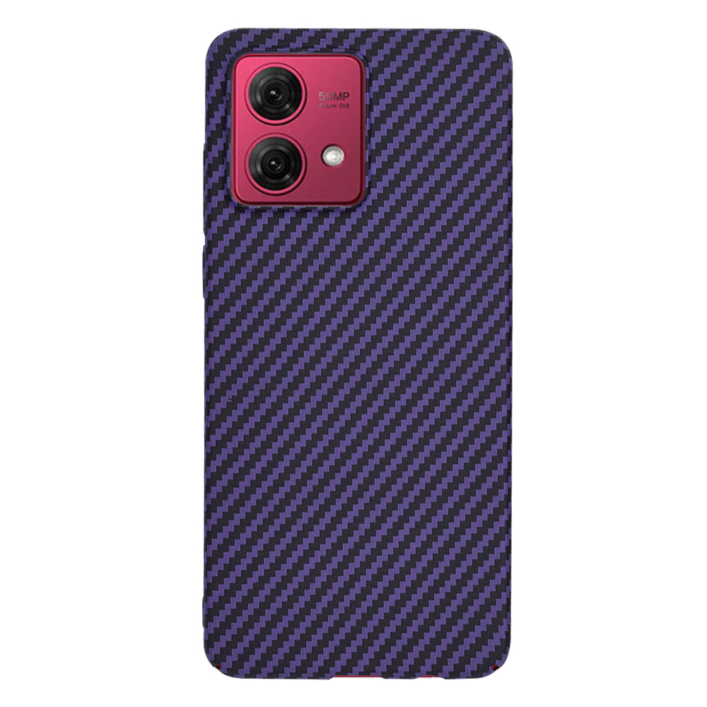 Etui na Motorola Moto G84, Techsuit, Carbonite FiberShell, Fioletowy