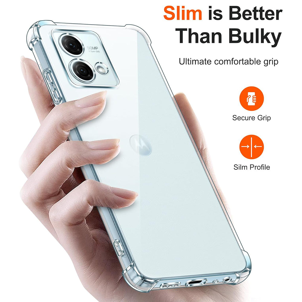 Etui na Motorola Moto G84, Techsuit, Shockproof Clear, Przezroczyste